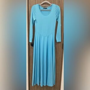 IBTOM CASTLE Womens Blue Lyrical Dance Dress Size Small